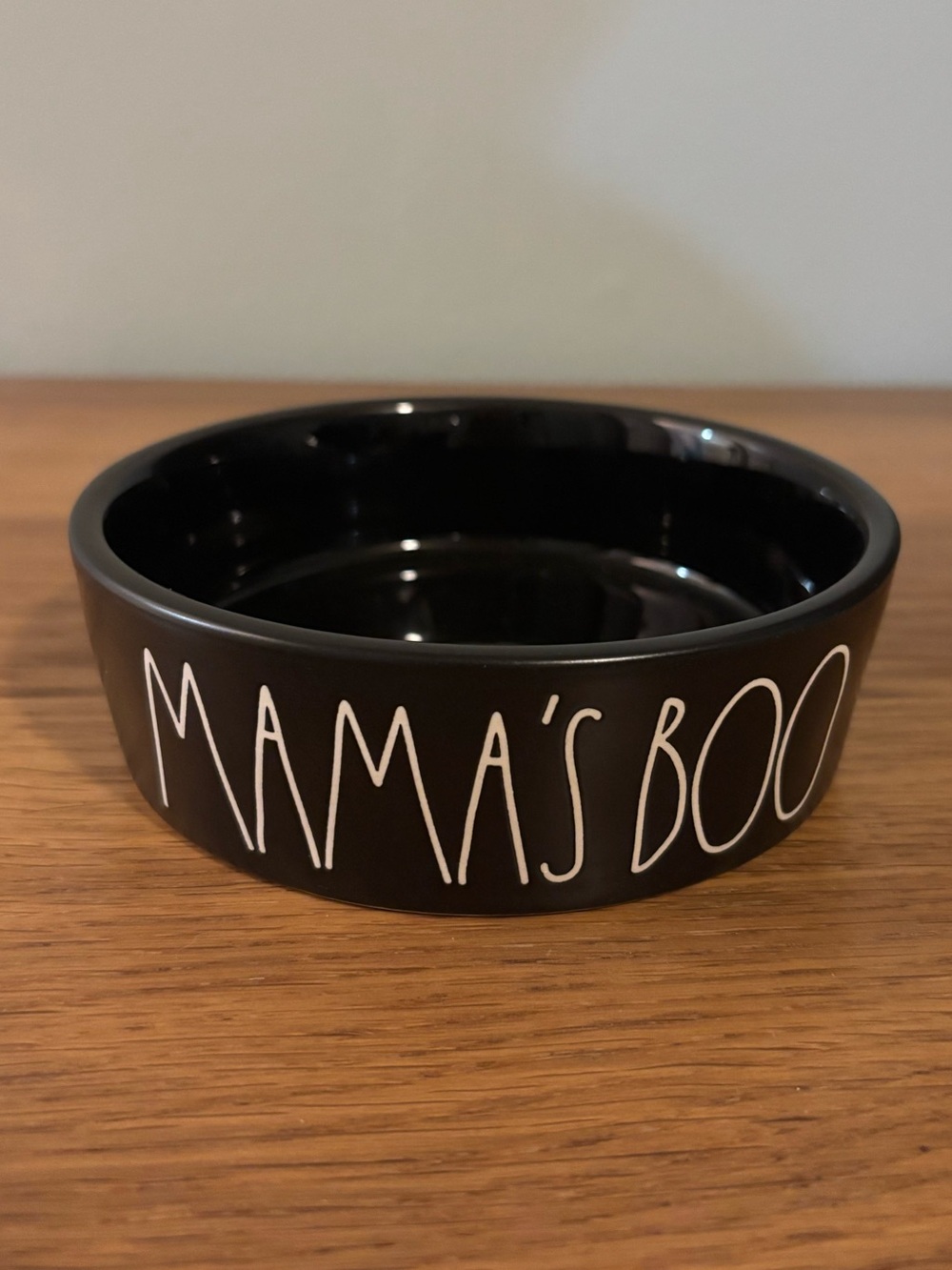 Rae Dunn Halloween Mama’s Boo Ceramic Pet Bowl cat or small dog